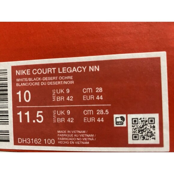 Nike Court Legacy Low Casual Tennis Shoes Men 10/Wmns 11.5 White Black New - Picture 6 of 6